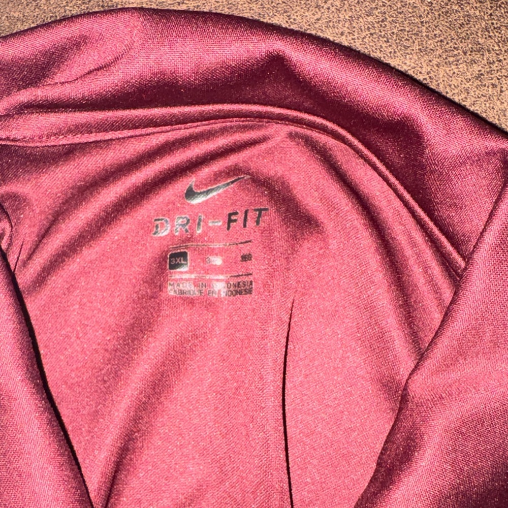 Nike Men's Burgundy Polo Shirt size 3XL - Picture 5 of 6
